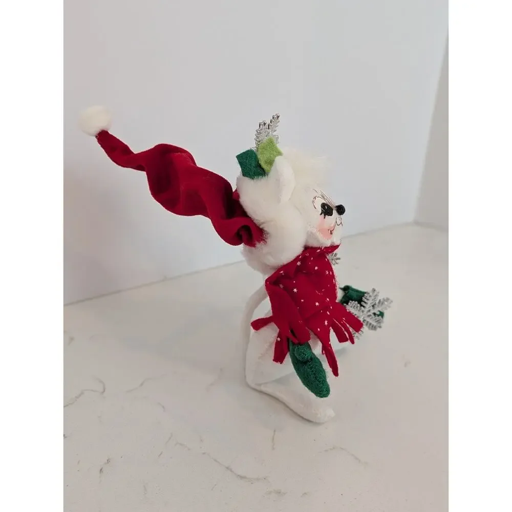 Annalee 2007 Christmas Snowflake Mouse 7”
